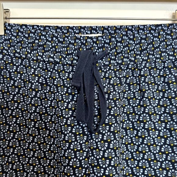 Ann Taylor LOFT Womens Pants Size Medium Elastic-waist Blue Yellow Casual Spring - Picture 10 of 13